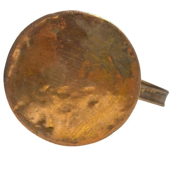 Vintage/Antique Copper Rolled Top Soldered Riveted 80 oz Pitcher-Excellent - Picture 2 of 9